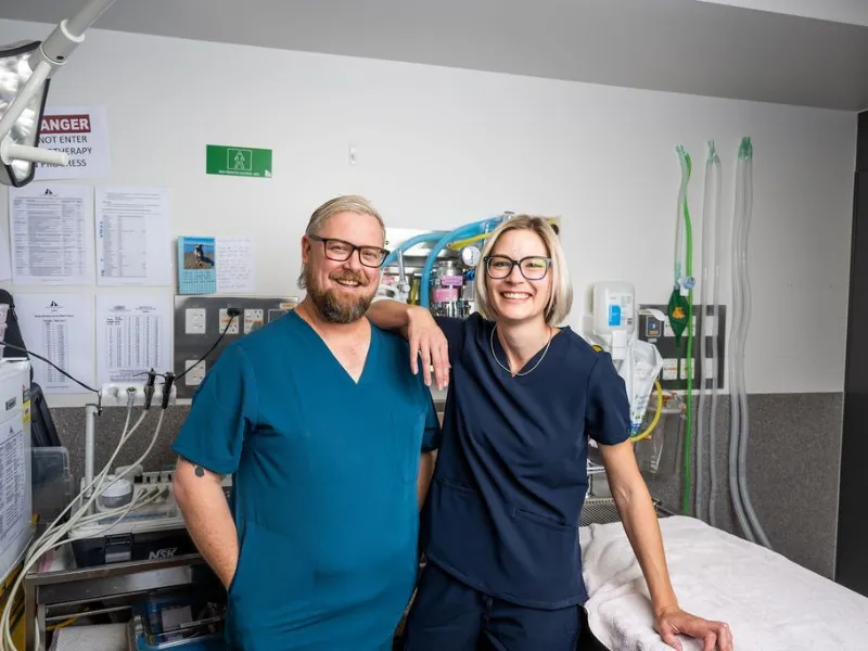 a vet couple